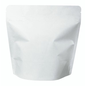 コーヒー用品 COT-870 スタンドチャック袋100g白インナーバルブ付 ヤマニパッケージ