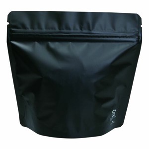 コーヒー用品 COT-842N アルミスタンドチャック袋100gマット黒バルブ無 ヤマニパッケージ
