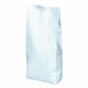 コーヒー用品 COT-913 インナーバルブ付500g用ガゼット袋 マット白 ヤマニパッケージ
