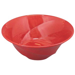 メラミン食器 スパイラルボール 赤マーブル 20cm 1260cc BY-960-R カンダ