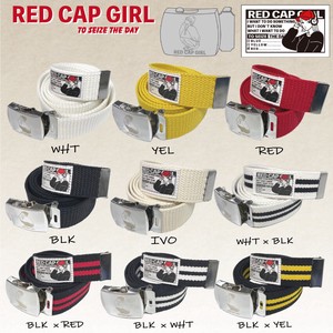【24SS新作】RED CAP GIRL ピス付き レーザー刻印入り G.I.ベルト