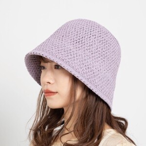 Hat Plain Color Spring/Summer Pastel Openwork Ladies'