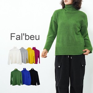 Sweater/Knitwear Pullover Knitted High-Neck Switching 7-colors 【2024NEW】