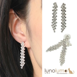 Pierced Earringss sliver Rhinestone Ladies'