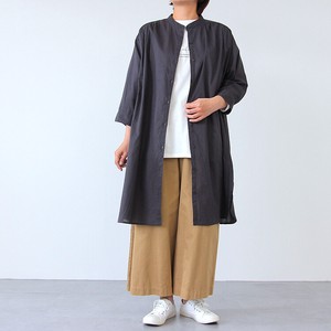 Button Shirt/Blouse One-piece Dress 7/10 length 2024 Spring/Summer