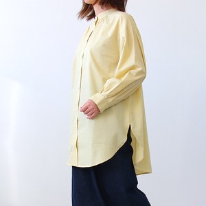 Button Shirt/Blouse Tunic Long Sleeves Collarless Rayon Cotton 2024 Spring/Summer
