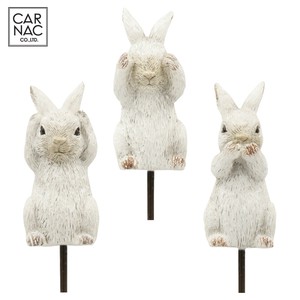 Garden Accessories Animals White Rabbit NEW