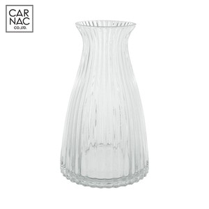 Flower Vase Stripe Clear NEW