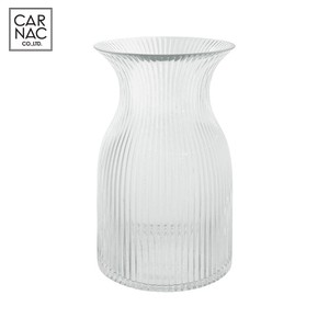 Flower Vase Stripe Clear NEW