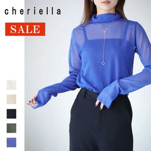 【SALE】フィンガーホールシアータートルニット/cheriella