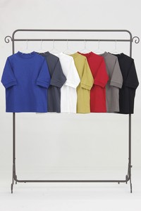 T-shirt High-Neck Cut-and-sew 5/10 length