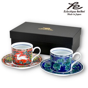 Mino ware Cup & Saucer Set Gift Set Pottery