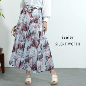 Skirt Floral Pattern Flare Skirt 【2024NEW】