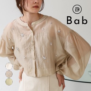 Button Shirt/Blouse sliver Bijoux 2024 Spring/Summer