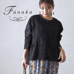 【Fanaka2024SS新作】レースと刺繡とジャガードブラウス