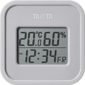 タニタ 温湿度計 ウォームグレー TT-588 GY