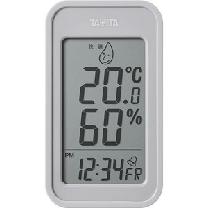 タニタ 温湿度計 ウォームグレー TT-589 GY