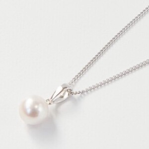 Pearls/Moon Stone Silver Chain Pendant Popular Seller Made in Japan