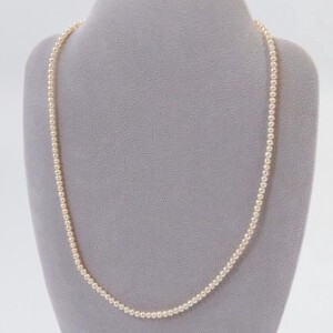 Pearls/Moon Stone Silver Chain Pearl Necklace
