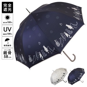 【※予約商品：2月下旬出荷】2024ss新作：春夏 晴雨兼用傘 猫柄 ジャンプ傘  日傘 雨傘   UV 撥水