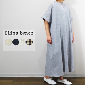 Casual Dress Cotton Linen Stand-up Collar One-piece Dress 【2024NEW】