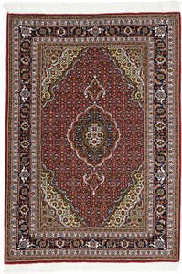 ペルシャ 絨毯 タブリーズ ウール 手織 ラグ マット 約80×120cm TB-3041M