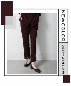 【each再入荷予約】カットジョーゼット前スリットパンツ　セット可《人気》2025SS　定番