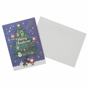 【クリスマス】ハンドメイドグリーティングカード サンタツリー