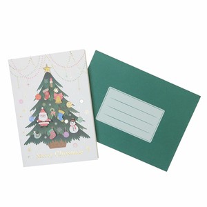 【クリスマス】ハンドメイドグリーティングカード デコレーションツリー