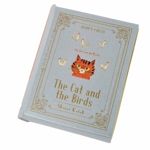 【メモ帳】ブックメモ イソップ童話 猫と鳥たち