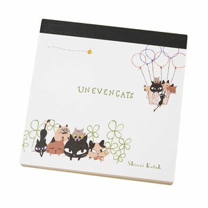 【メモ帳】ブロックメモ UNEVEN CATS clover