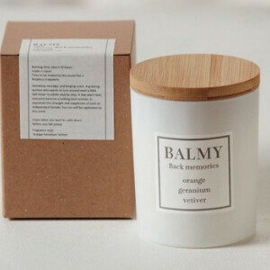 【オレンジ / ゼラニウム / ベチバー】BALMY キャンドル MEMORIES  母の日　ギフト 雑貨