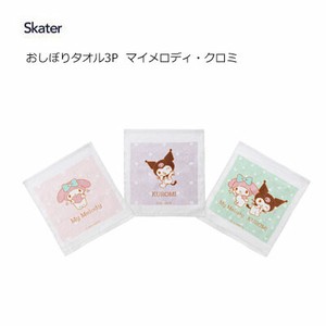 Mini Towel My Melody Skater KUROMI Set of 3