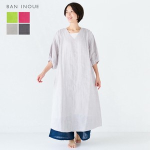 Casual Dress Pintucked Spring/Summer One-piece Dress Made in Japan