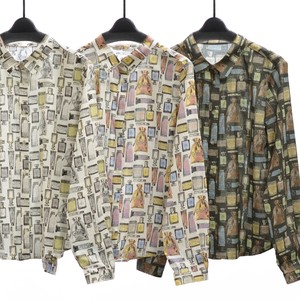 Button Shirt/Blouse Pudding NEW 2024 Spring Made in Japan