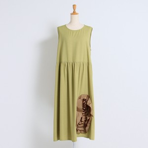 Pre-order Casual Dress Rayon Sleeveless One-piece Dress 2024 Spring/Summer