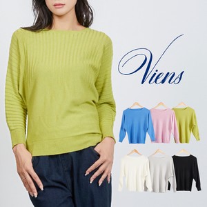 Sweater/Knitwear Dolman Sleeve Knitted Layered 6-colors