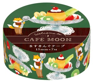Furukawa Shiko Washi Tape Pudding Alamode Masuking Tape Cafe Moon