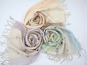 Stole Spring/Summer Gradation Embroidered Stole 2-colors