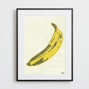 【おしゃれアートポスター】切り絵 貼り絵 スープ缶 バナナ A4 A3 A2