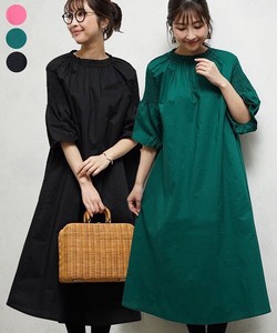 Casual Dress Design Shirring One-piece Dress Switching 【2024NEW】