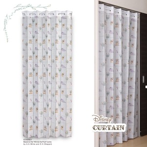 【受注生産アコーディオンカーテン】Disney「くまのプーさん ボタニカル」96×200cm【日本製】