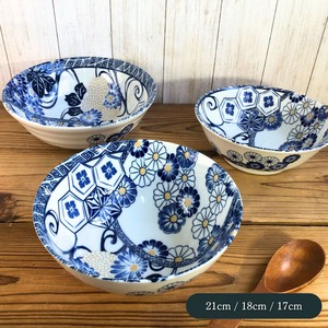藍祥瑞　麺鉢 丼 ボウル 日本製 美濃焼 陶器