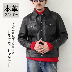 商品画像：Leather like over jacket | Judin 3