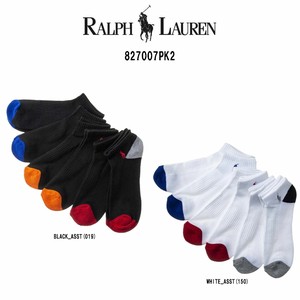 POLO RALPH LAUREN(ポロ ラルフローレン)メンズ ショート ソックス 6足セット 男性用靴下 827007PK2