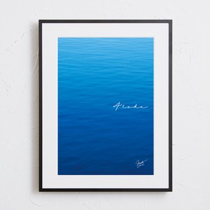 【おしゃれアートポスター】ハワイ 海 波 風景 景色 ビーチ ブルー 写真 photo A4 A3 A2