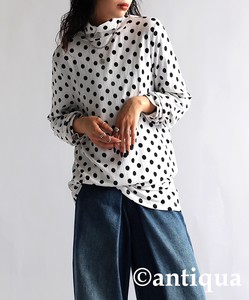 Antiqua T-shirt Pullover Long Sleeves Tops Ladies Polka Dot NEW Autumn/Winter