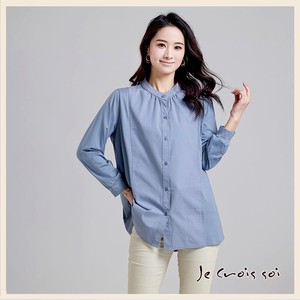 Button Shirt/Blouse Design Spring/Summer Switching Cut-and-sew