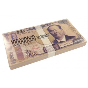 新壱億円 BOXティッシュ 30W（渋沢栄一）