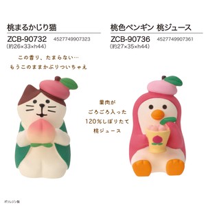 concombre 桃まるかじり猫/桃色ペンギン